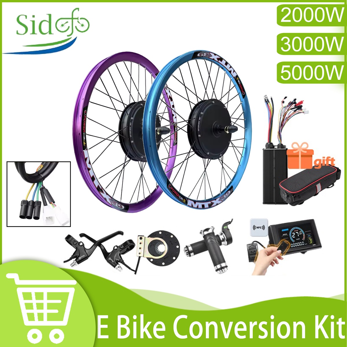 5000W Hub Motor Kit 72V - Nuovo Kit di Conversione Ebike MTX39