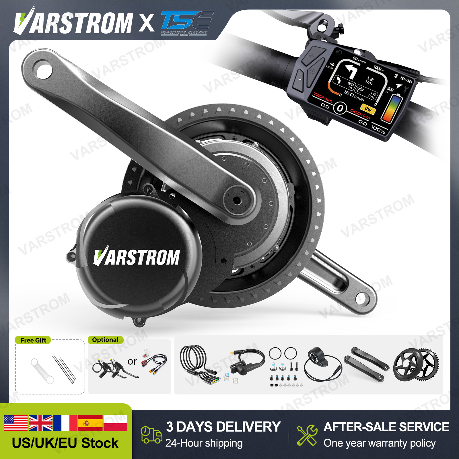 Side Hung Mid Drive Motor Kit - [Consegna in 3 giorni] Tongsheng Mid