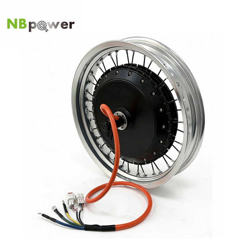 72V 8000W Brushless Hub Motor - Colorato 17x3.0 NBpower/QS V3 273 40H