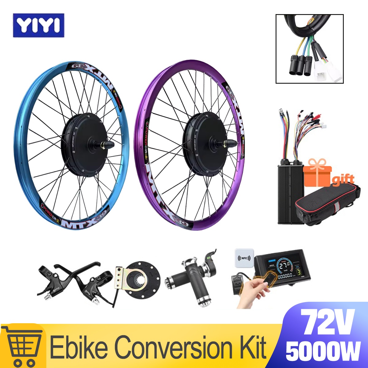 5000W Hub Motor Kit 72V - Nuovo Kit di Conversione E-Bike MTX39