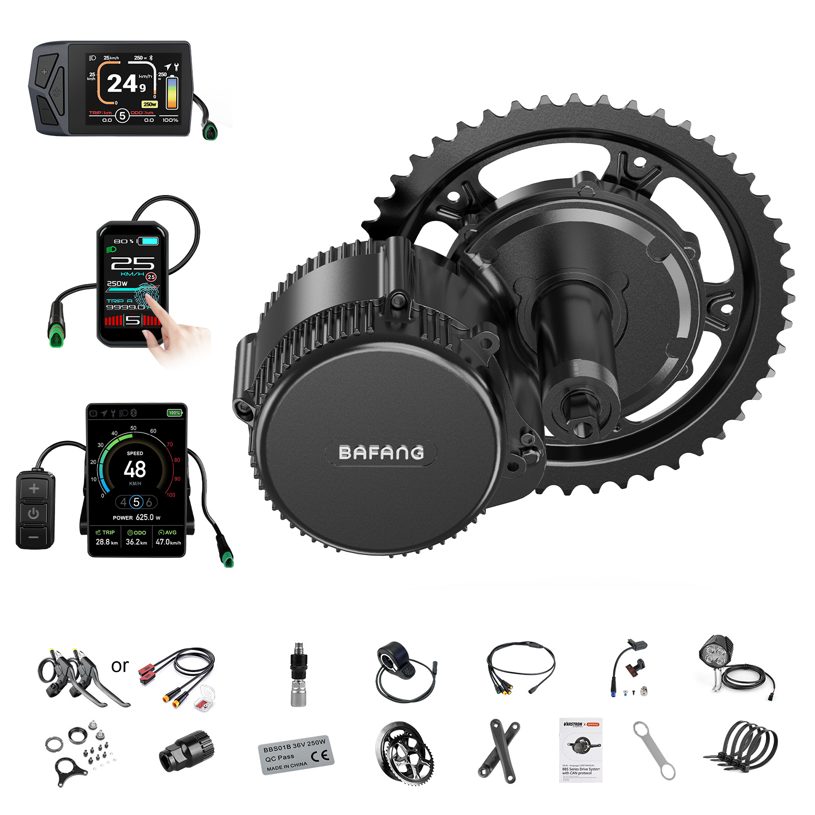 Central Motor Kit With Torque Sensor 500W - [Spedizione Locale USA] Motore Bafang 750W