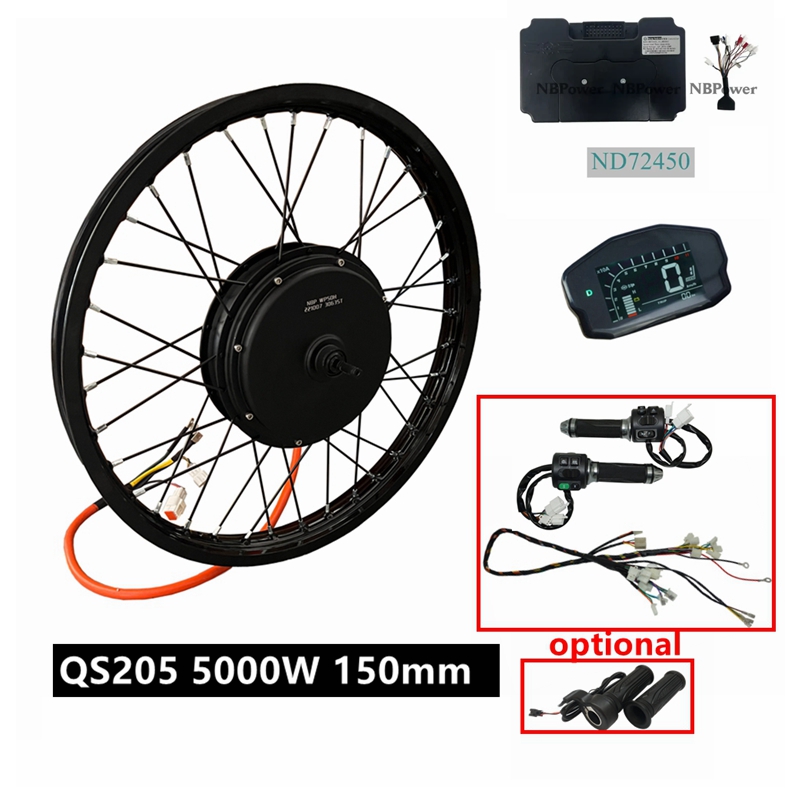 5000W Hub Motor Kit 72V - Kit E-bike NBpower/QS205 V3 72v 5000W