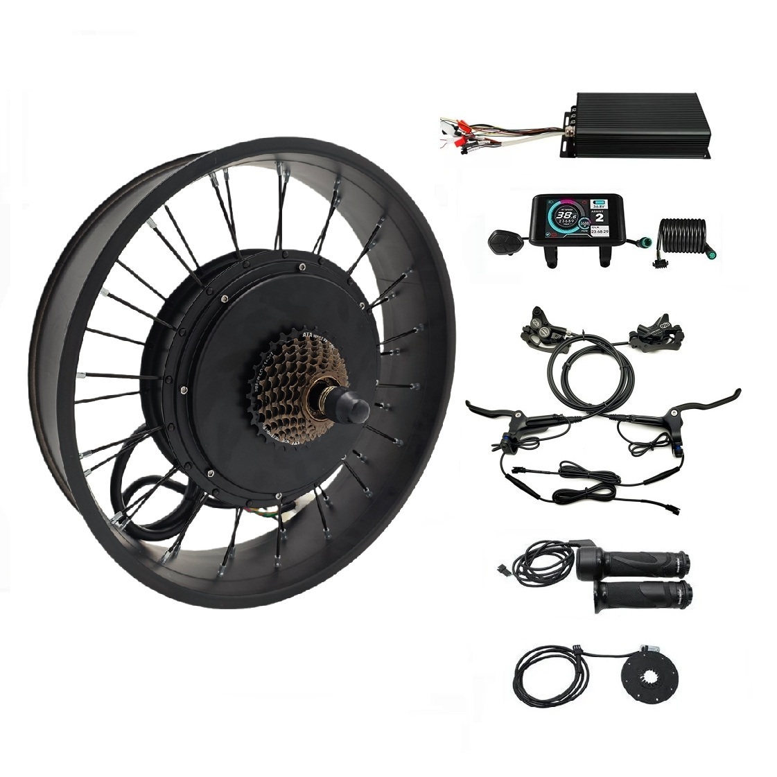5000W Hub Motor Kit 72V - Kit di conversione ruota grassa eBike