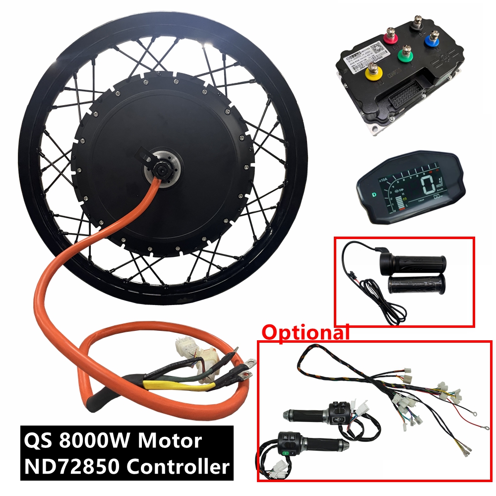 72V 8000W Brushless Hub Motor - NBpower/QS273 V3 72v 8000W Kit Ebike