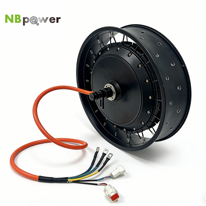72V 8000W Brushless Hub Motor - NBpower/QS 273 40H 48-96v nominale 72V