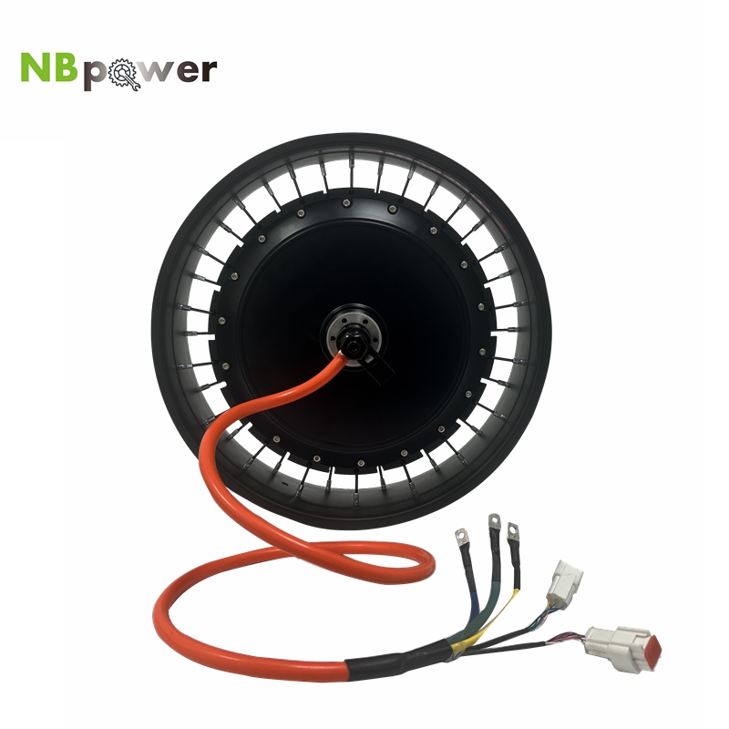 72V 8000W Brushless Hub Motor - NBpower/QS273 40H 20x4/24x4/26x4 nominale 72V 4000W