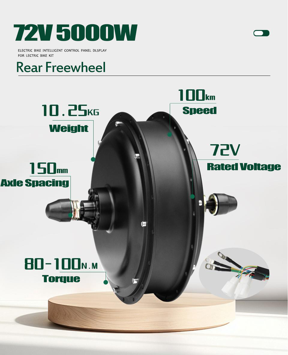 Nuovo Kit di Conversione E-Bik - 5000W Hub Motor Kit 72V recensione e prezzo