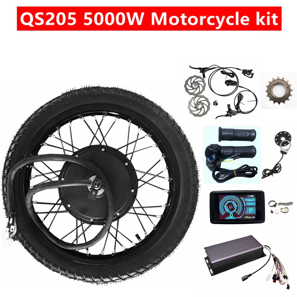 Kit ruota posteriore per moto  - 5000W Hub Motor Kit 72V recensione e prezzo