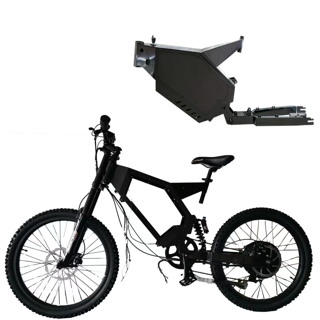 Telaio in acciaio per bici ele - 3000W Stealth Bomber Motor recensione e prezzo