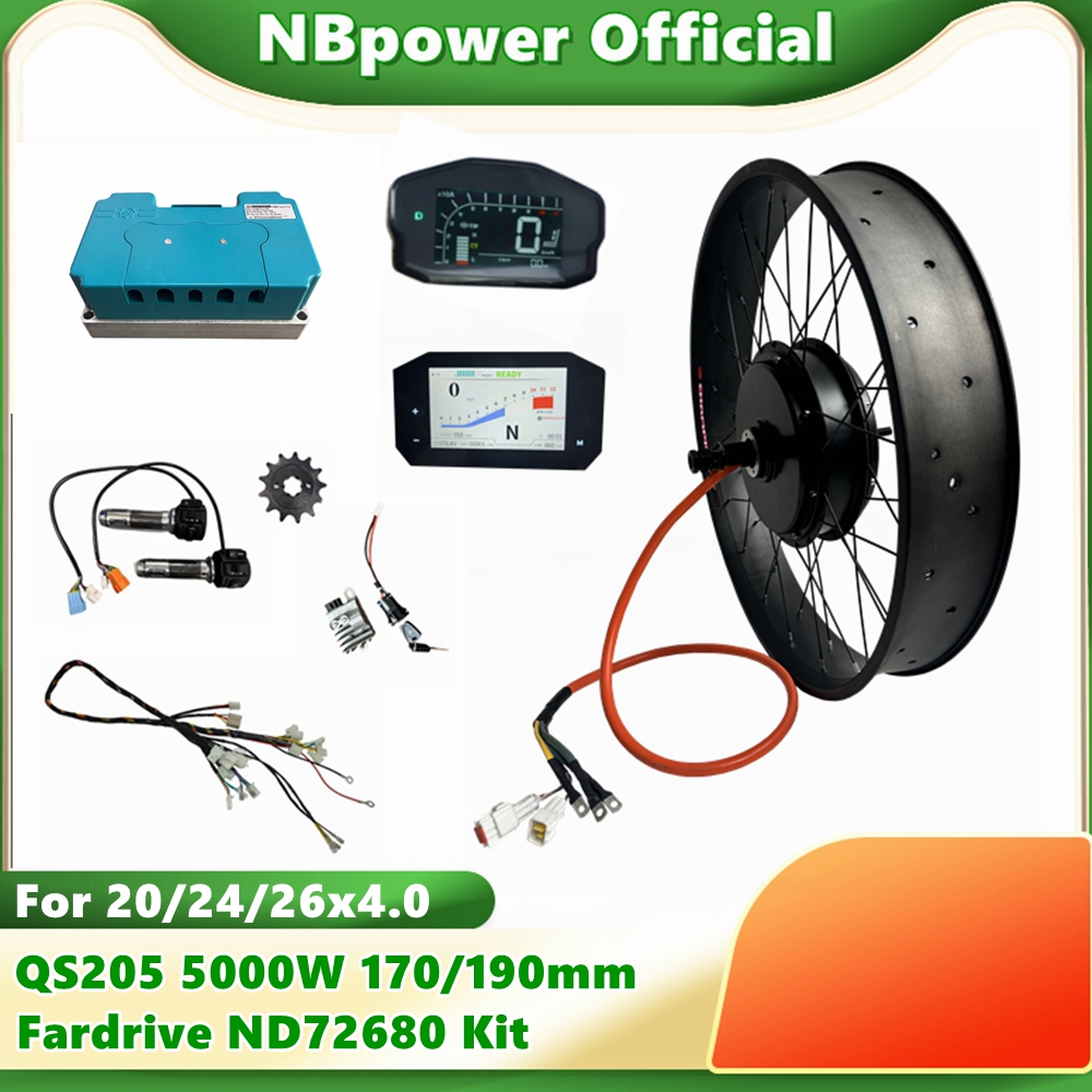 NBpower QS205 72V 5000W 170/19 - 5000W Hub Motor Kit 72V recensione e prezzo