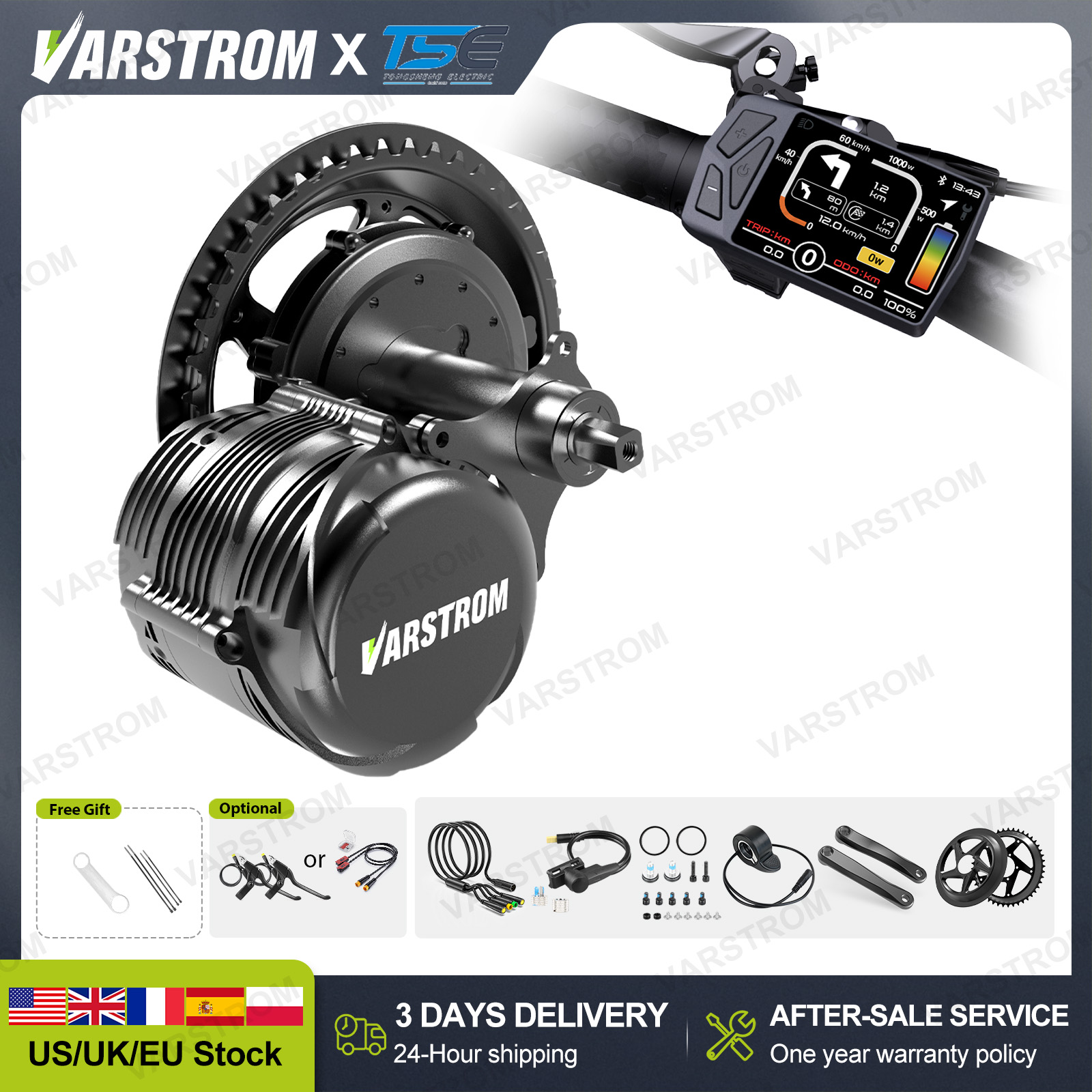 [Consegna rapida in 3 giorni n - Torque Sensor Mid Drive Motor Kit recensione e prezzo