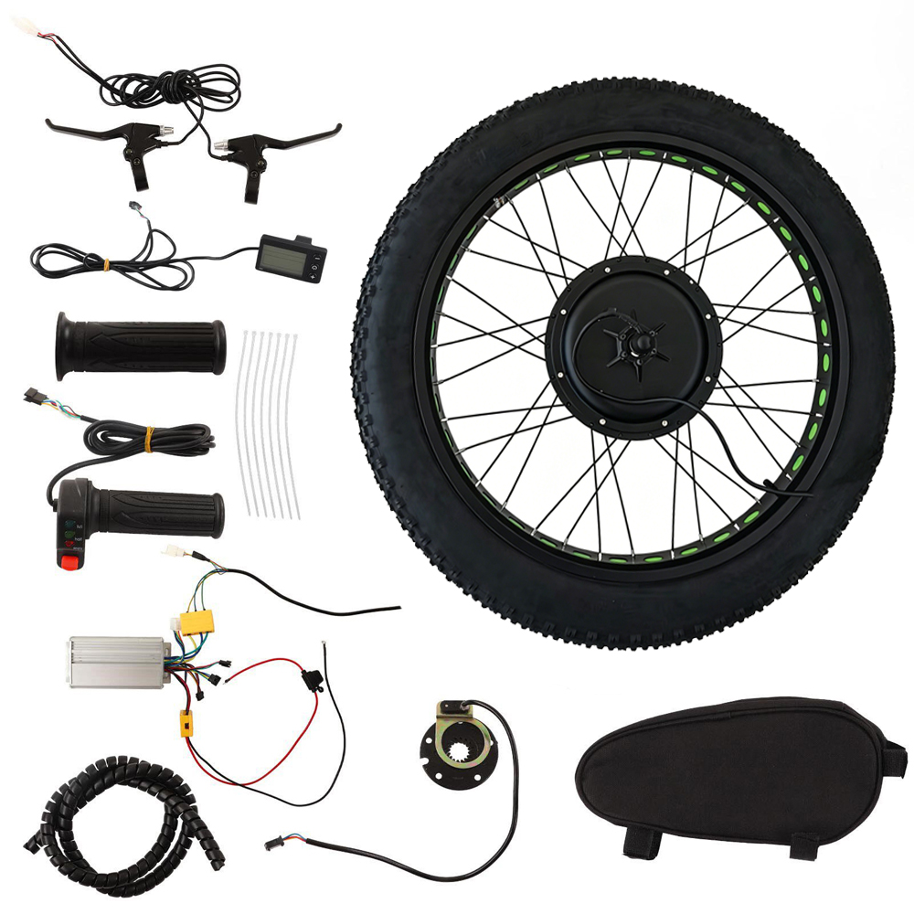 Kit di conversione ruota anter - Fat Tire Electric Bike Conversion Kit 1500W recensione e prezzo